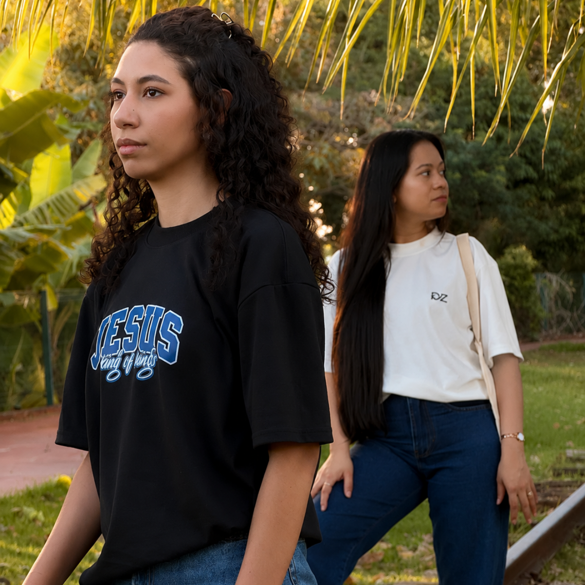 Camiseta Oversized King of Kings — Preta - foto 4